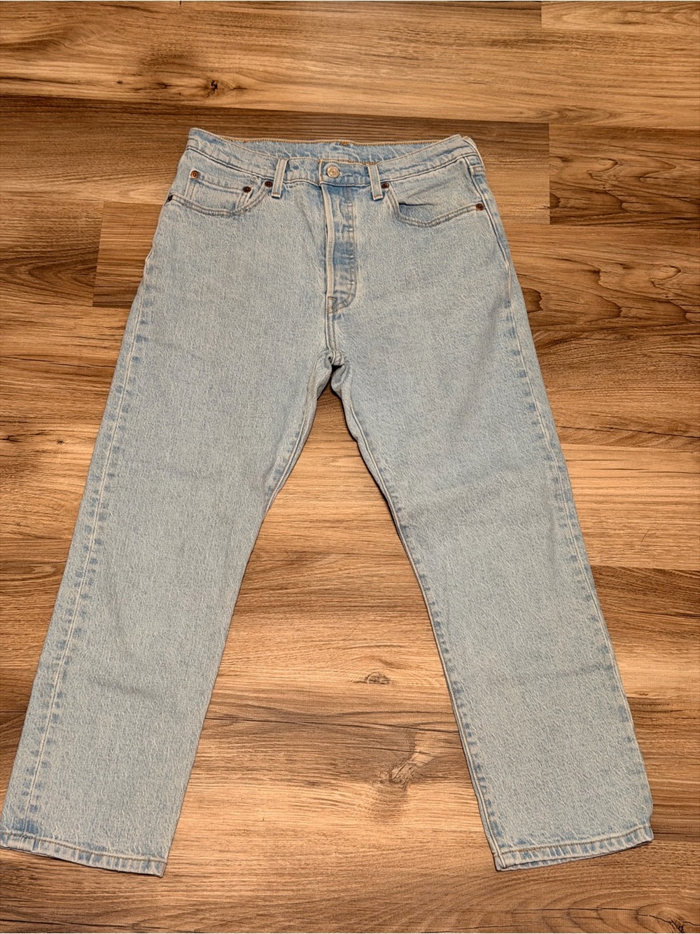 Levi's Light Blue Ankle Crop Jeans